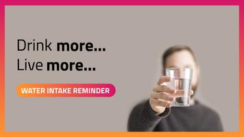 Drink Water Reminder: Track Water & Calories Alarm Cartaz