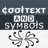 Icona Cool text and symbols