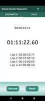 Simple Screen Stopwatch screenshot 4