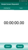 Simple Screen Stopwatch penulis hantaran