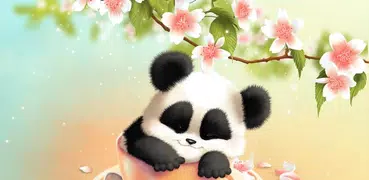 Sleepy Panda Wallpaper