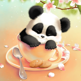 Fond d'écran Panda Sleepy icône