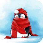 Winter-Pinguin Wallpaper Free Zeichen