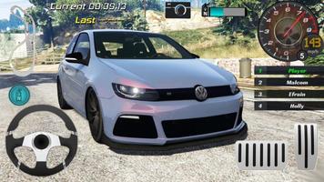 Real Golf Volkswagen Drift plakat