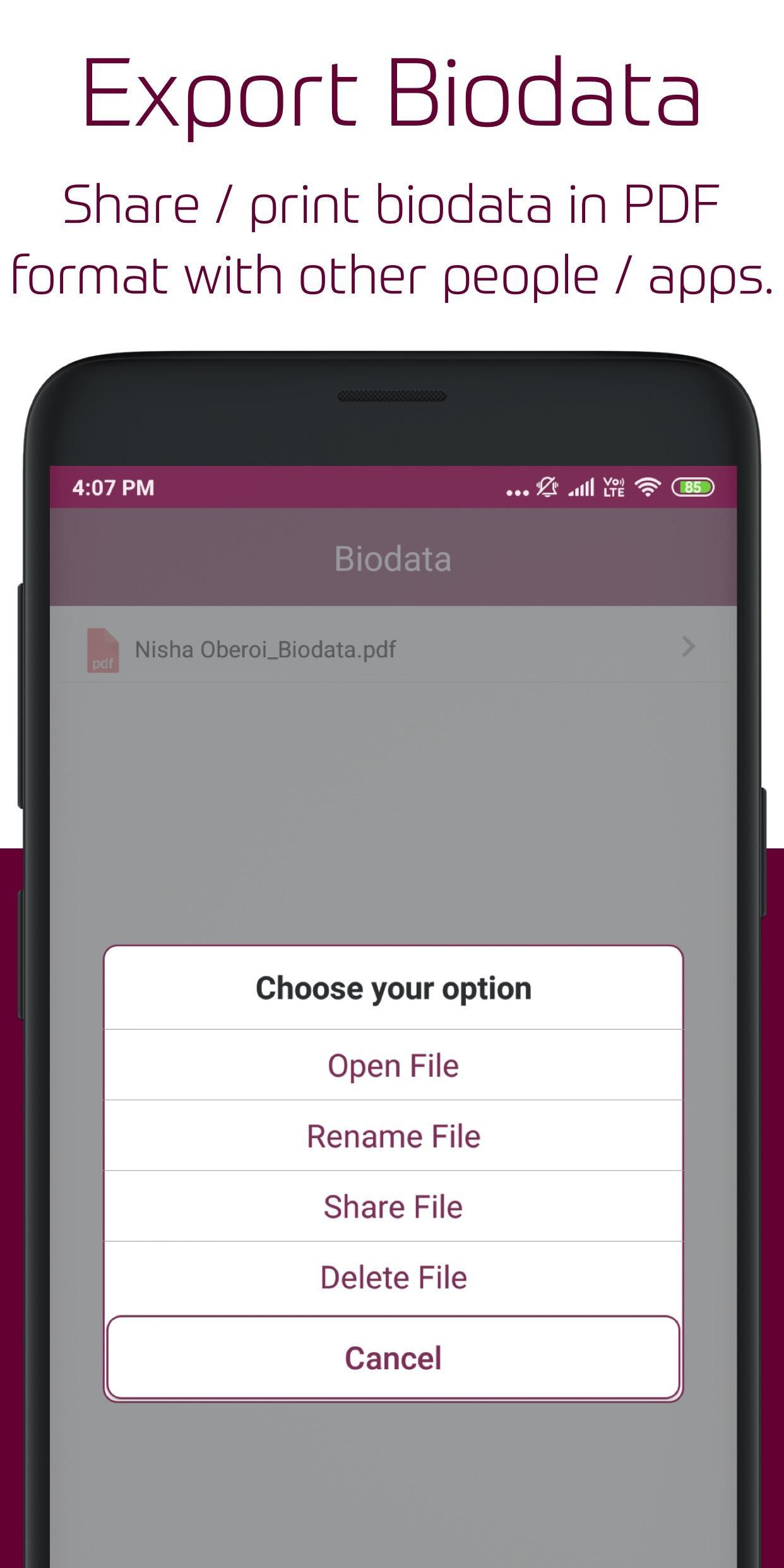 Biodata Maker software, free download Biodata Maker software, free download