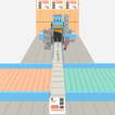 Line worker 3d bottle game 3d icon
