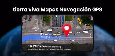 En Vivo tierra mapas Y ubicaci