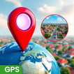 GPS أرض خريطة يعيش ملاحة