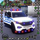 police jeu de stationnement 3d icône