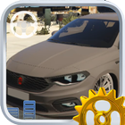 Real City Fiat Driving Simulator 2019 آئیکن