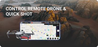 Fly Drone Camera Remote View Affiche