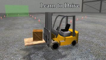 3D Forklift Parking Driving Affiche