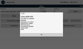 U-Droid Center for u-blox® capture d'écran 2