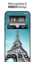 3D Flip Clock & Weather Pro Affiche