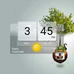 3D Flip Clock Theme Pack 02