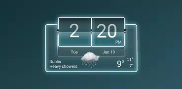 3D Flip Clock Theme Pack 04