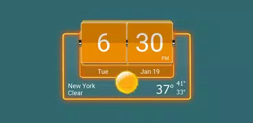 3D Flip Clock Theme Pack 05