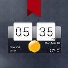 Sense flip clock & weather Pro أيقونة