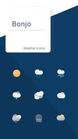 Bonjo weather icons Affiche