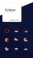 Eclipse weather icons โปสเตอร์