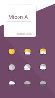 Micon A weather icons Affiche