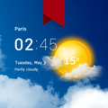 Trasparente orologio meteo Pro
