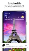 Météo horloge transparent Pro Affiche