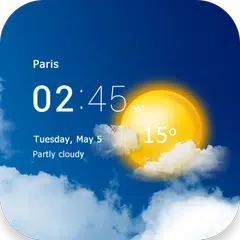 Transparent clock and weather XAPK 下載