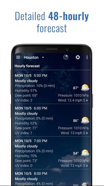Transparent clock and weather screenshot 5