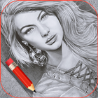 Pencil Sketch Photo Art biểu tượng