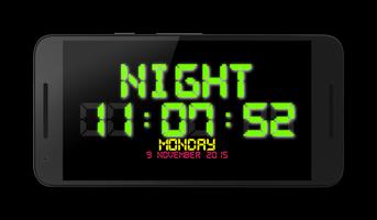 Multicolor Night LED Clock poster