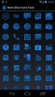 برنامه‌نما Neon Blue Icons Pack عکس از صفحه