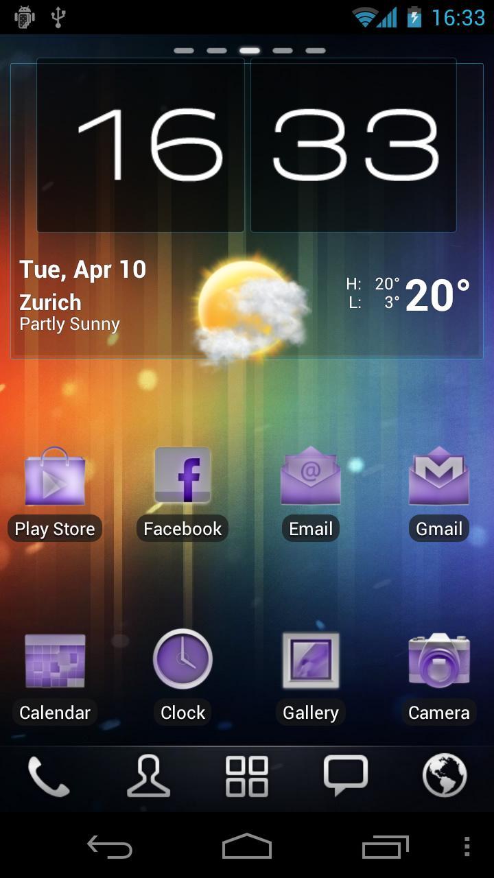 Neon Purple Icons Pack Adw Go Pour Android Telechargez L Apk