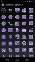 Neon Purple Icons Pack -ADW GO تصوير الشاشة 1