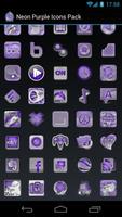Neon Purple Icons Pack -ADW GO imagem de tela 2