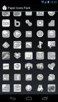 برنامه‌نما Paper Icons Pack - ADW - GO عکس از صفحه