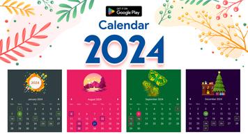 कैलेंडर 2024 पोस्टर