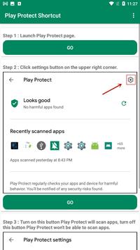 Play Protect Settings Shortcut screenshot 1