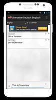 Übersetzer Deutsch Englisch screenshot 2