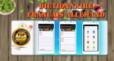 Dictionnaire Français Allemand poster