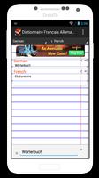 Dictionnaire Français Allemand تصوير الشاشة 1
