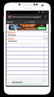 Dictionnaire Français Espagnol Screenshot 1
