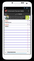 Dictionnaire Francais Italien screenshot 1