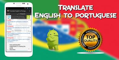 English Portuguese Translator Plakat