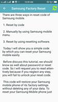 Factory Reset Code ภาพหน้าจอ 2