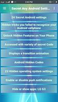 Secret Any Android Settings Affiche