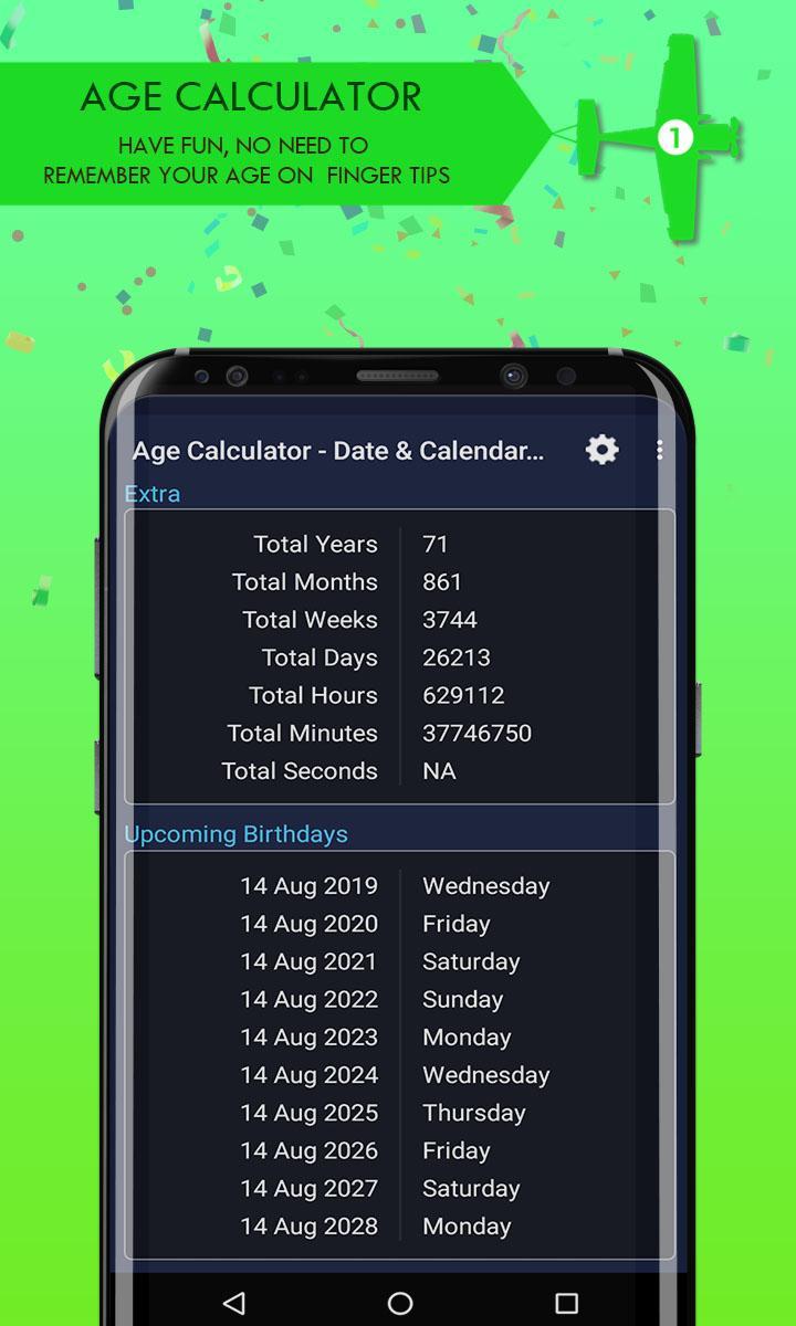 Altersrechner Datum Kalender Rechner Fur Android Apk Herunterladen kalender 2021 rechner