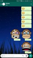 Monkey Emoji Stickers تصوير الشاشة 3