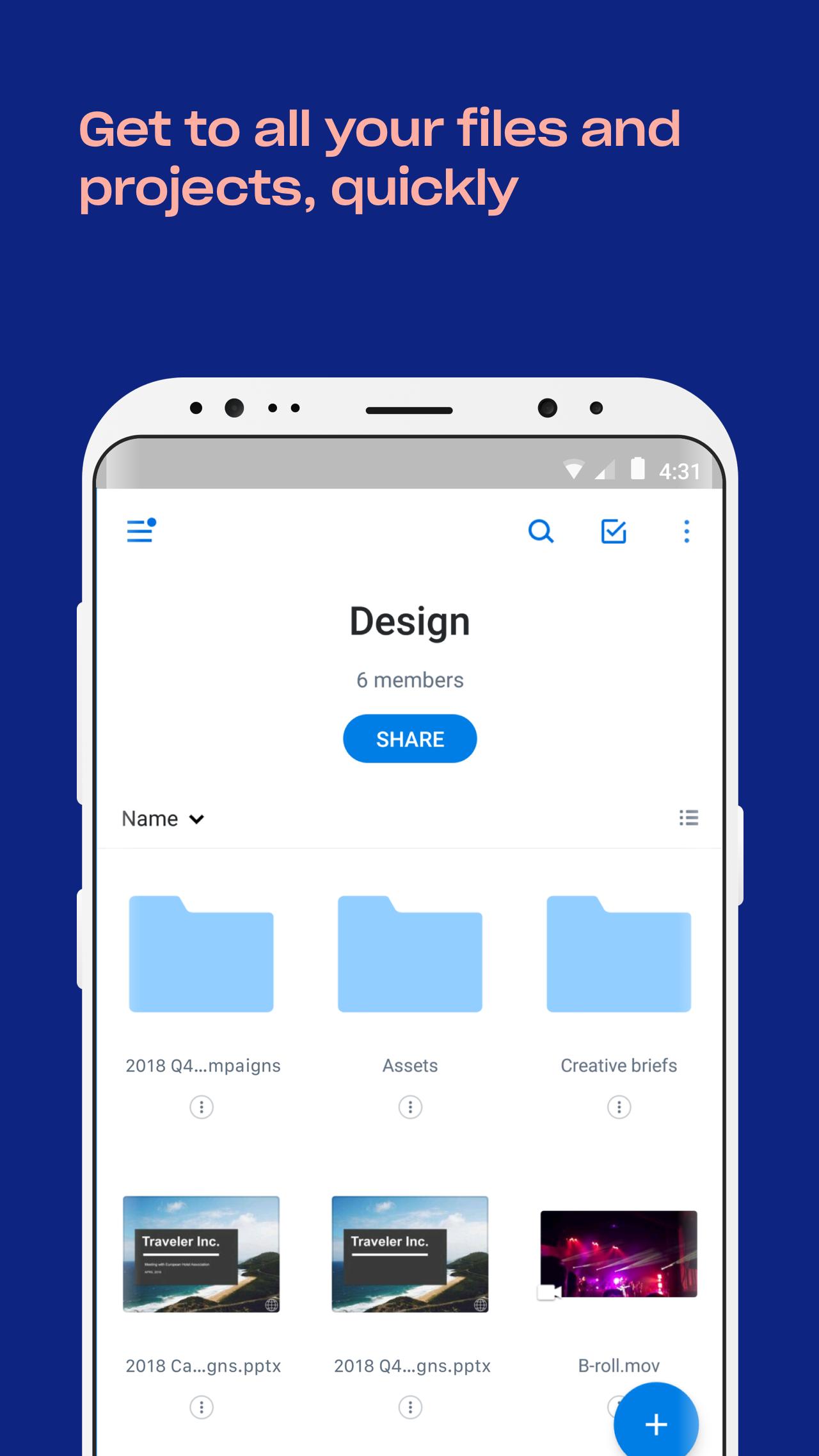 dropbox download for android