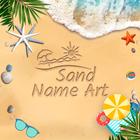 Draw Beach Sand Name Art icône